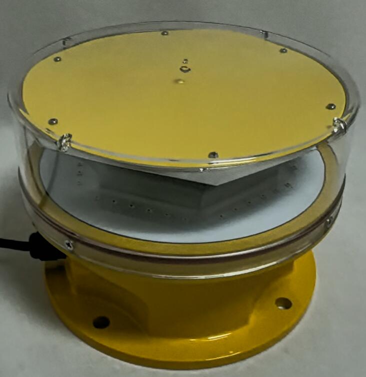 single red incandescent tower obstruction light